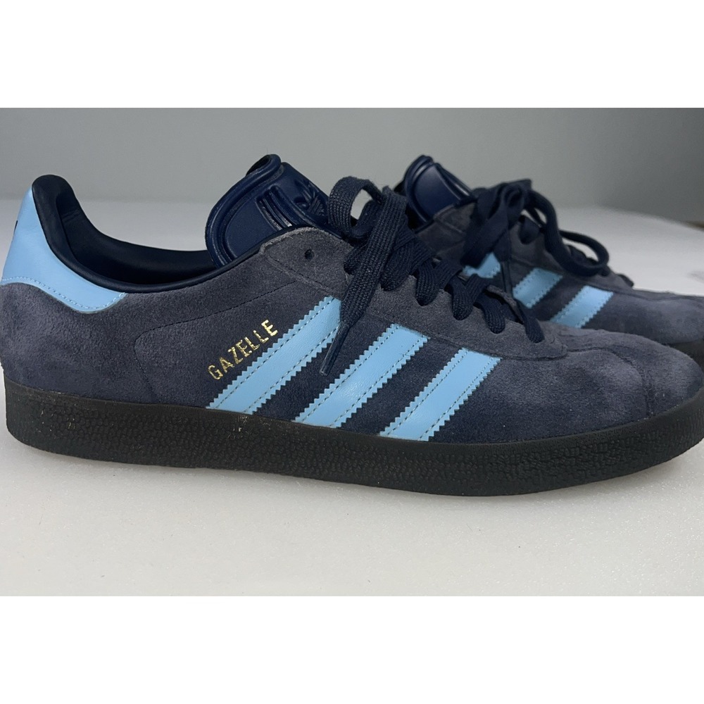 adidas Originals Gazelle IG4988 Shadow Navy Blue Suede Shoes Men's US 9.5